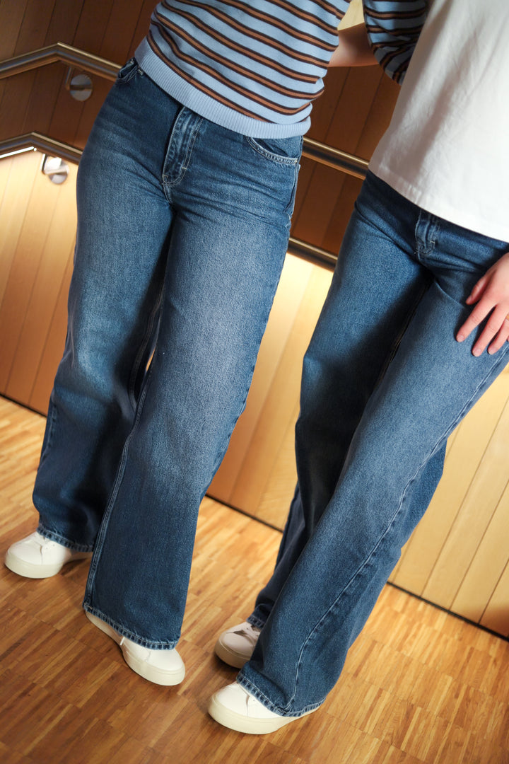 W Wide Jeans Blue