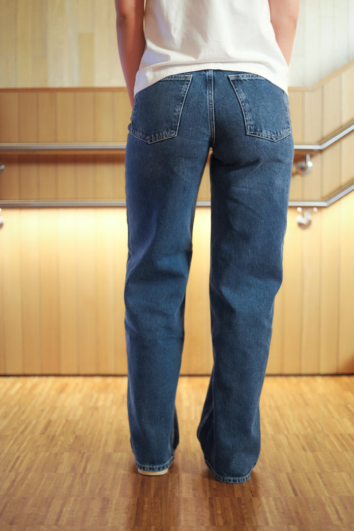 W Wide Jeans Blue