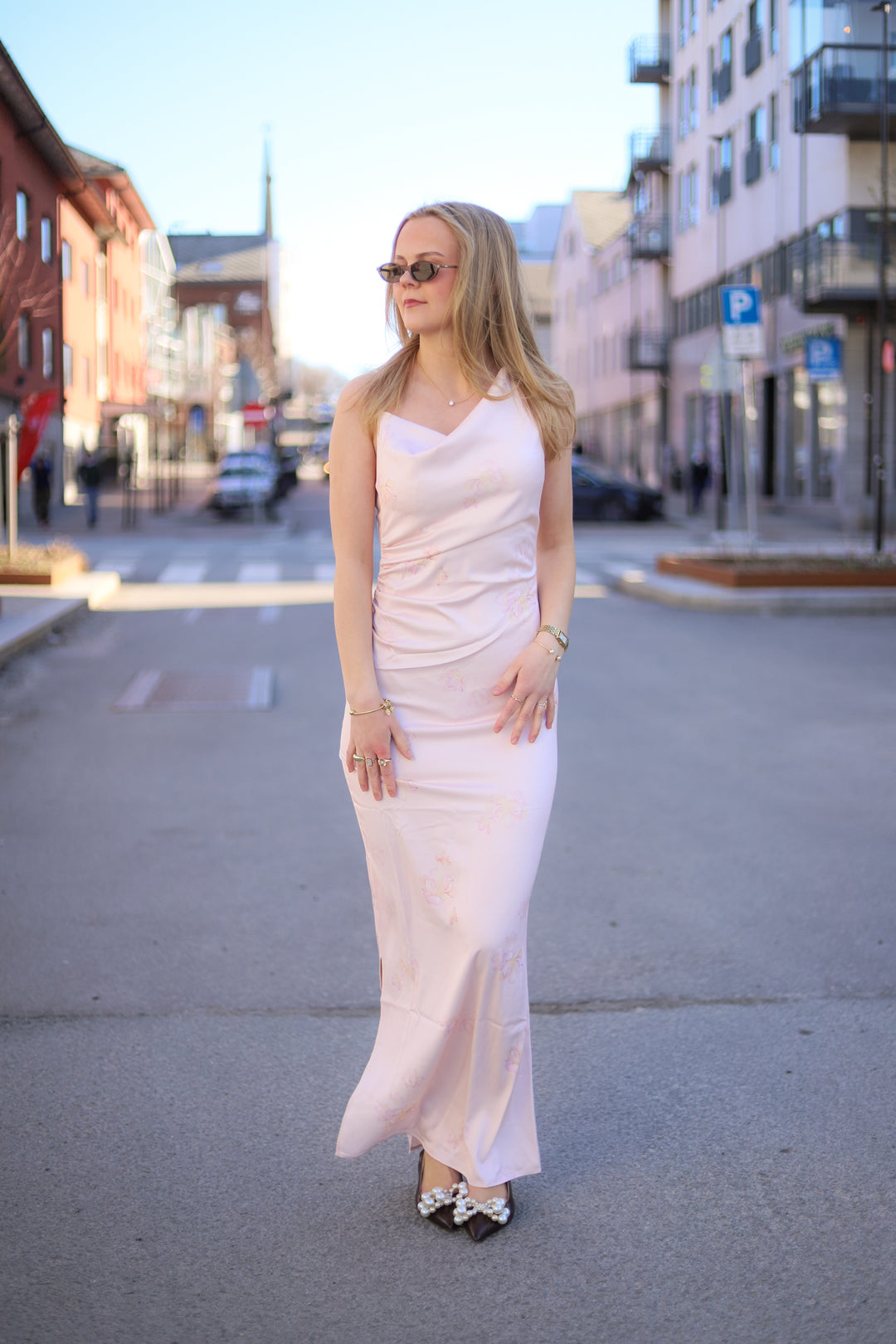 Almeria Maxi Dress Pastel Pink