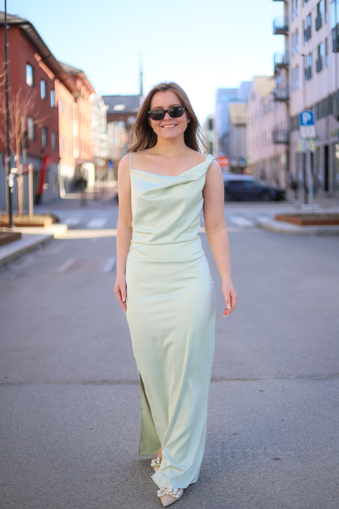 Almeria Maxi Dress Light Sage