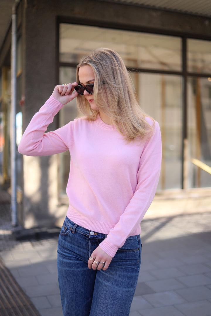 Cashmere Crewneck Sweater Pink