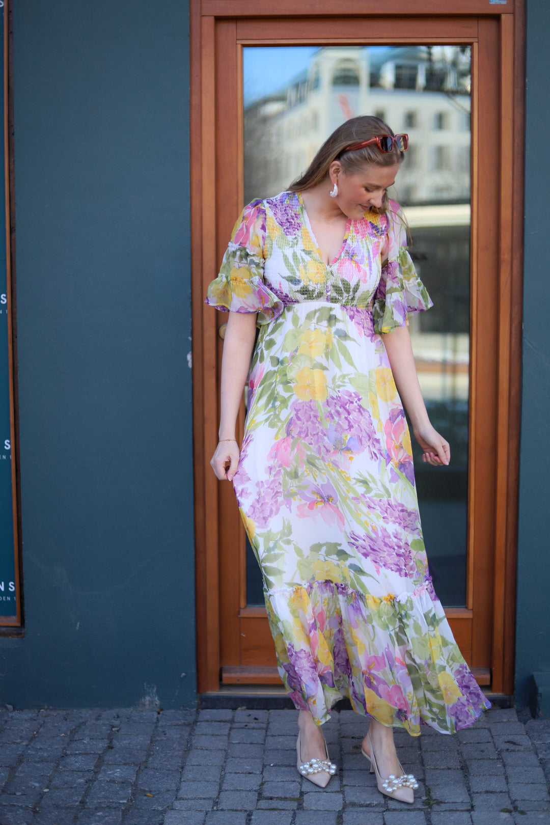 Organza Smocking Dress Springfield