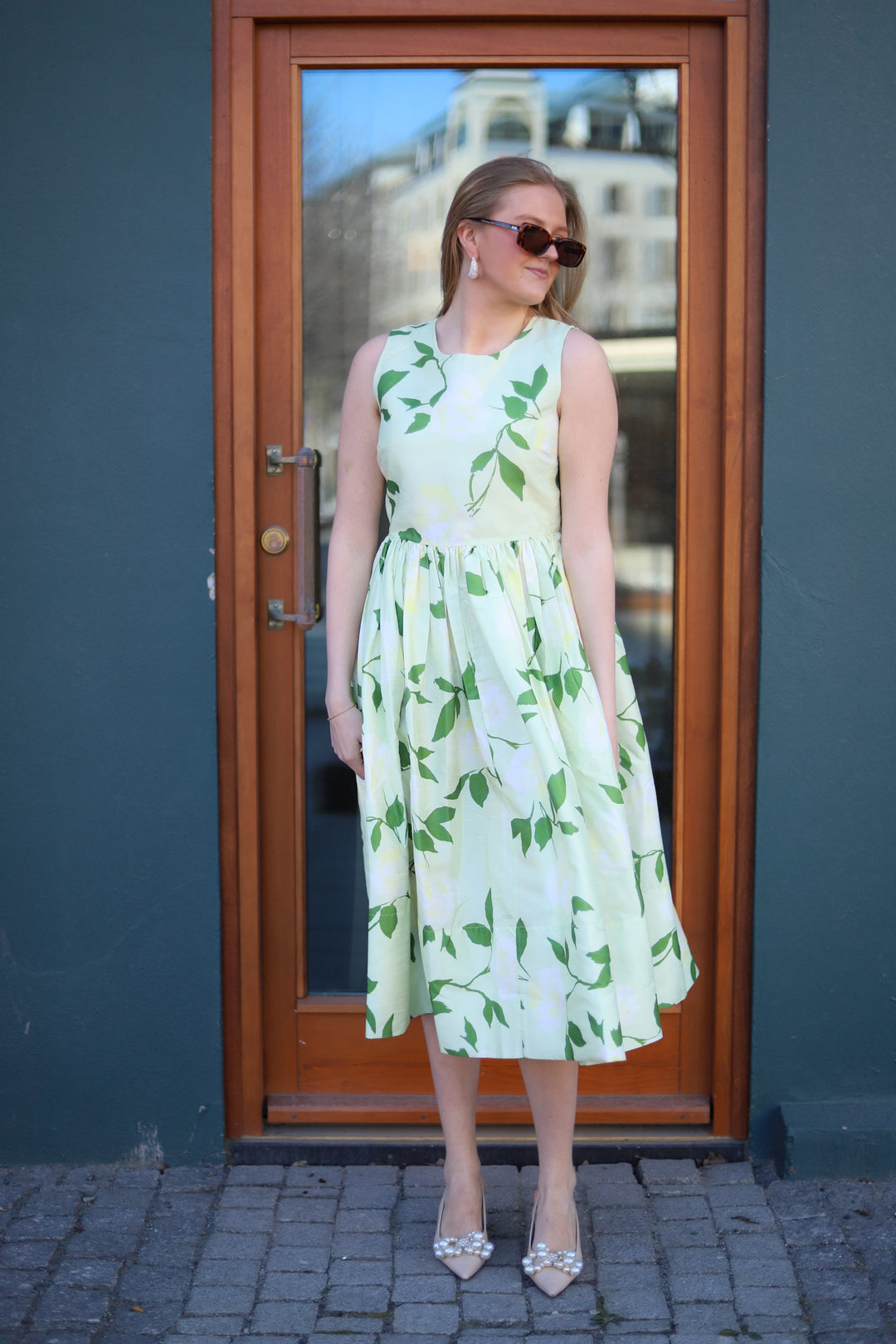 Taffeta Midi Dress Soft Pastel