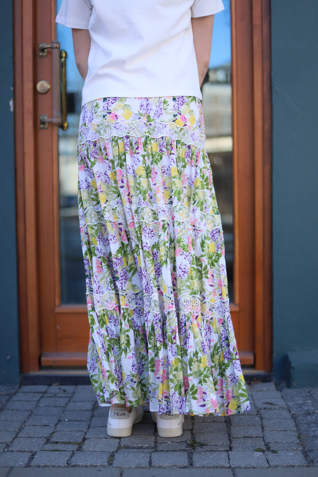 Cotton Slub Skirt Summer Lilacs