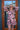 Cotton Slub V-Neck Dress Rose Bouquet