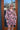 Cotton Slub V-Neck Dress Rose Bouquet