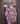 Cotton Slub V-Neck Dress Rose Bouquet