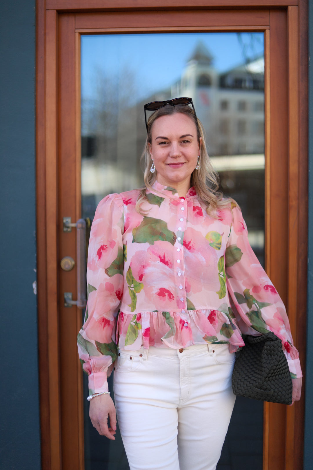 Organza Shirt Rosette