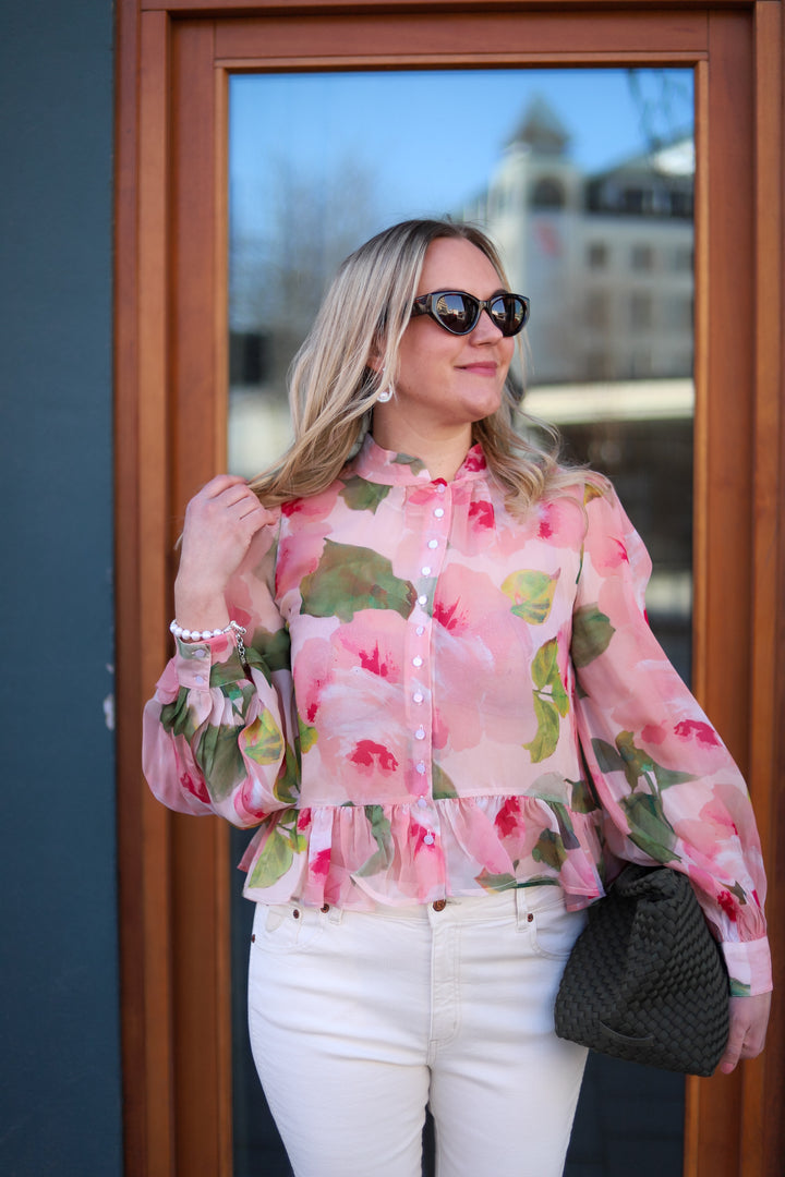 Organza Shirt Rosette