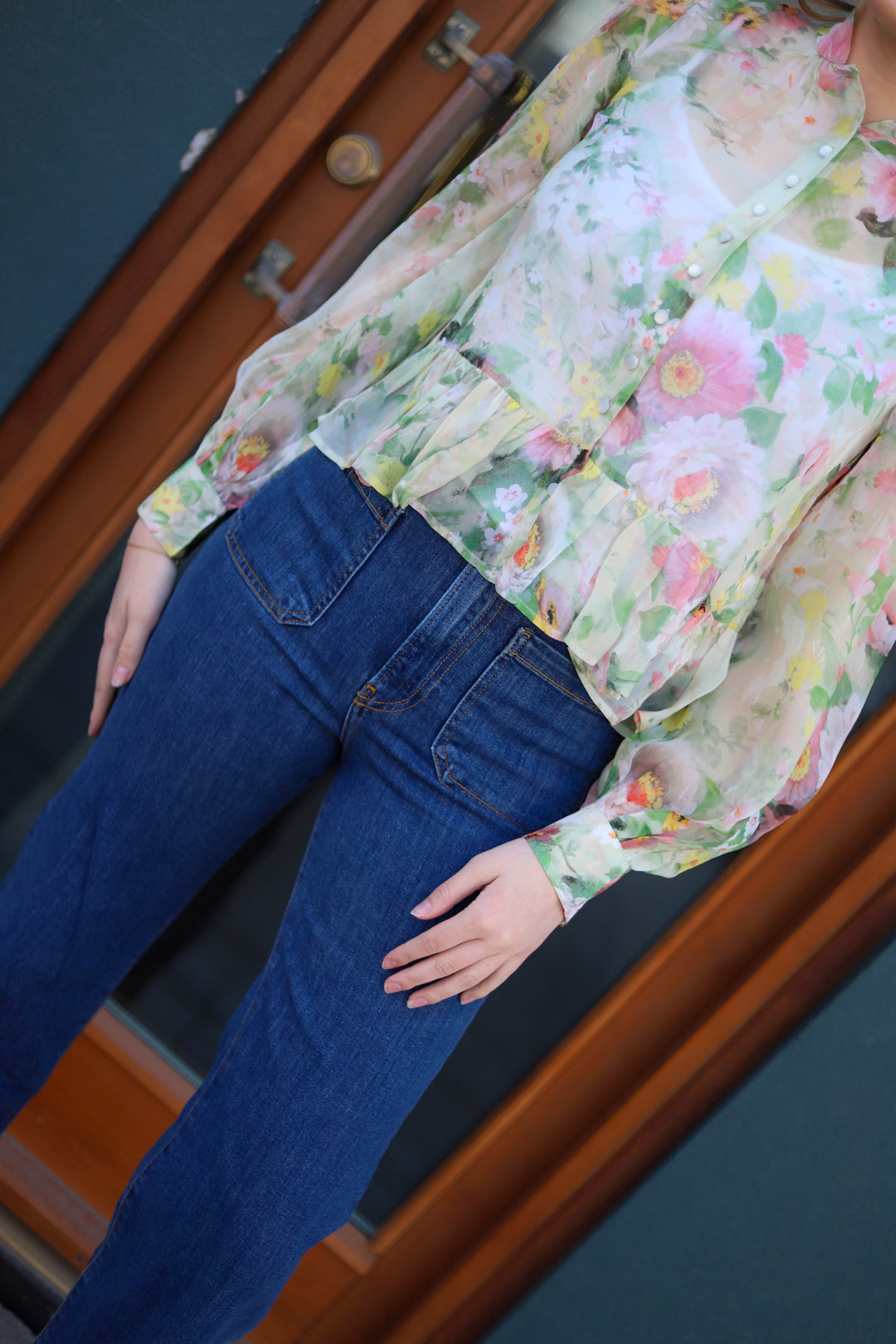 Organza Shirt Watercolour Dreams