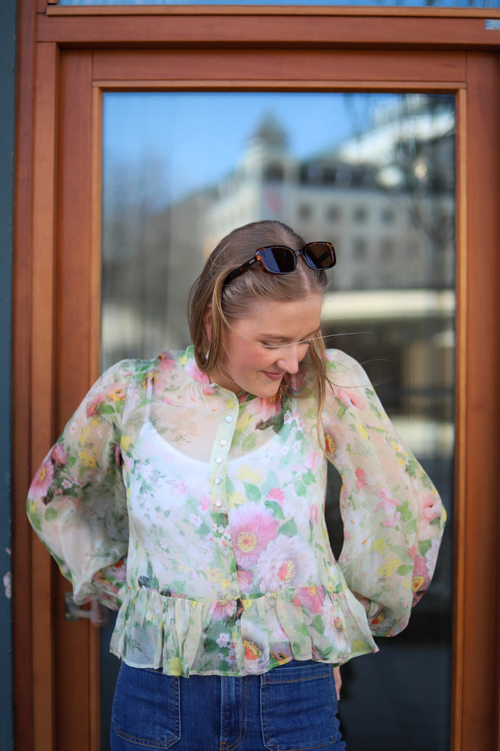 Organza Shirt Watercolour Dreams