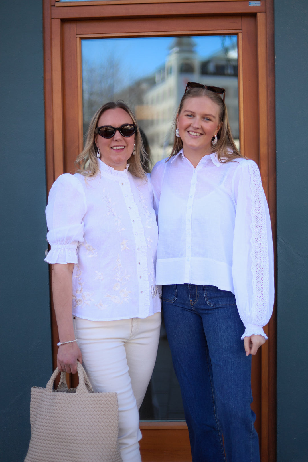 Linen Embroidered Blouse White