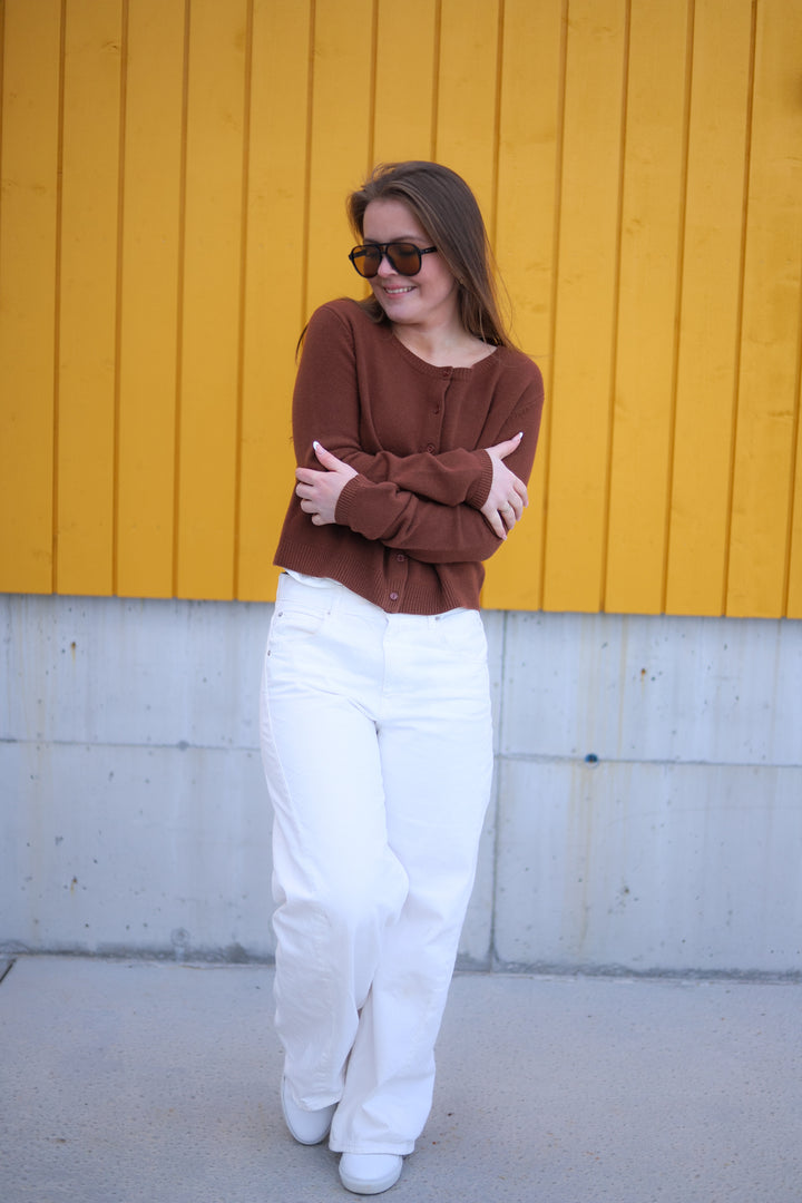 Astrid Cash Cardigan Brown