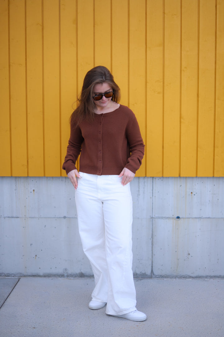 Astrid Cash Cardigan Brown