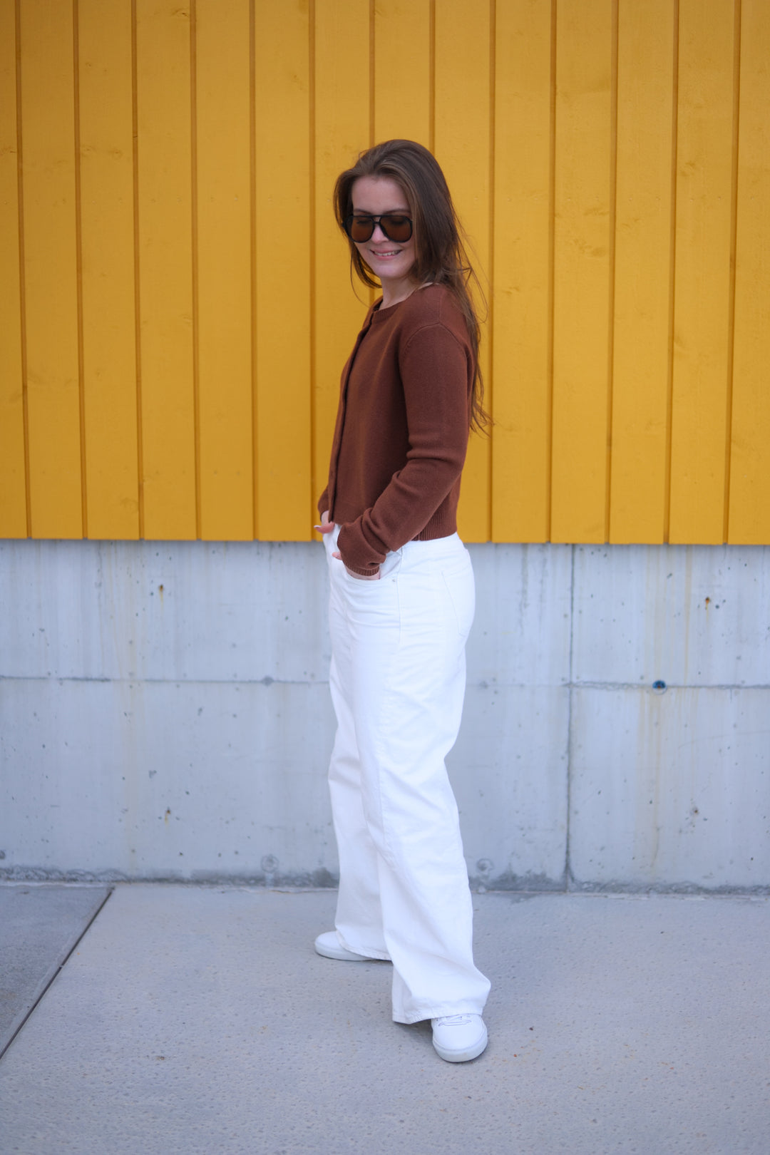 Astrid Cash Cardigan Brown