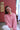 Boxy Mohair V-Neck Sweater Pink Mix