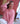 Boxy Mohair V-Neck Sweater Pink Mix