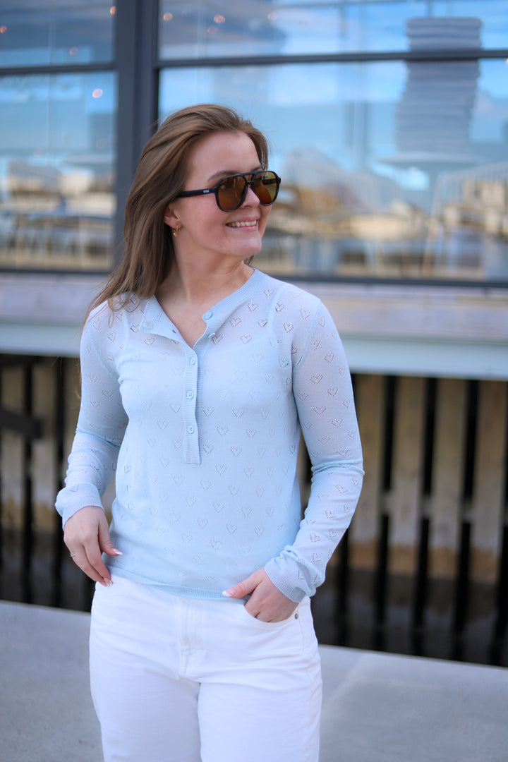 Cove Pointelle Light Blue