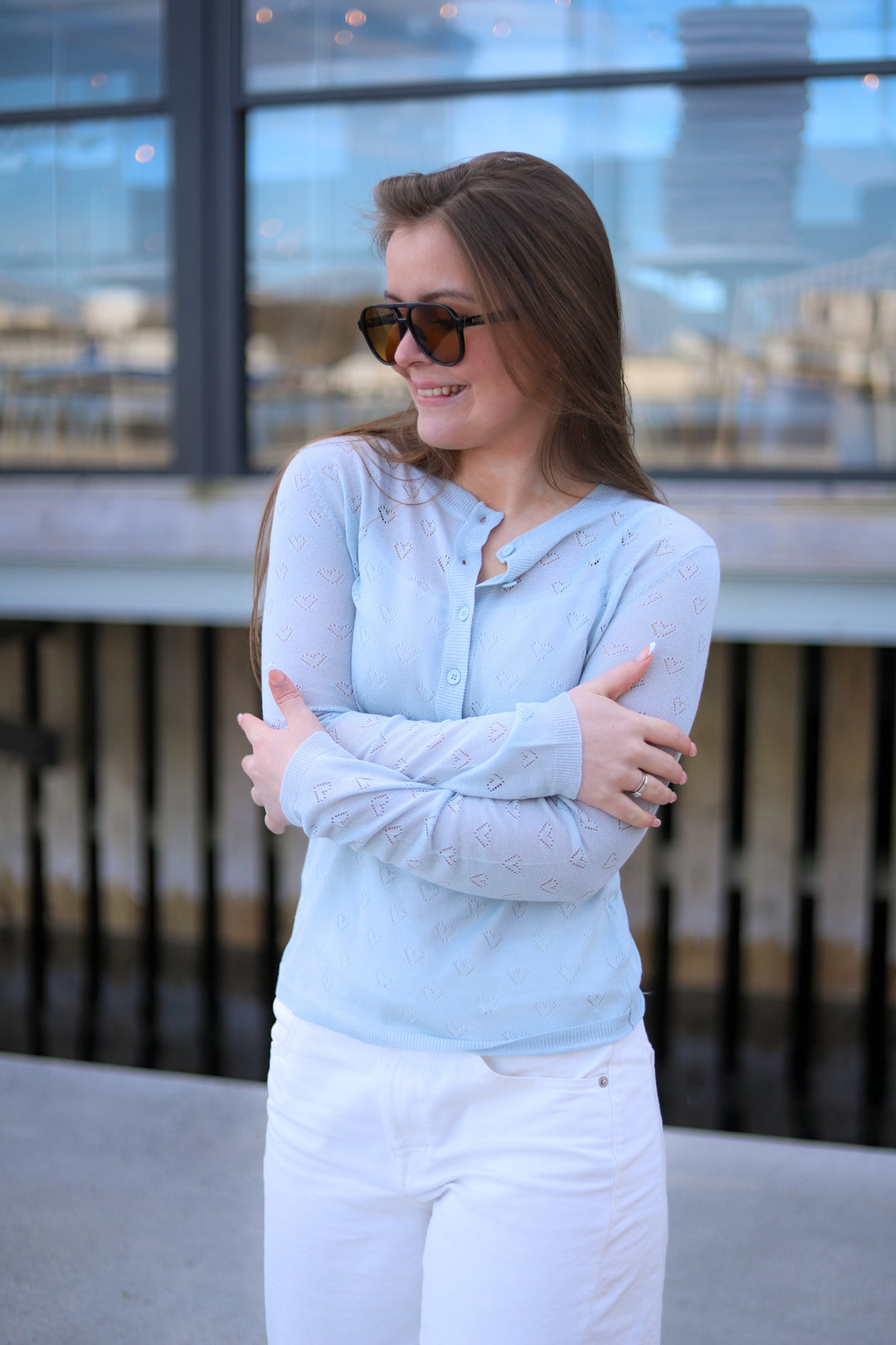 Cove Pointelle Light Blue