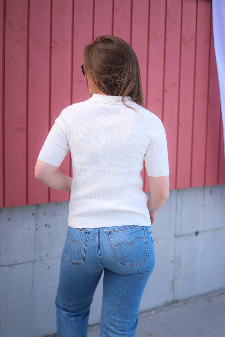 Azur Cable Sweater Offwhite
