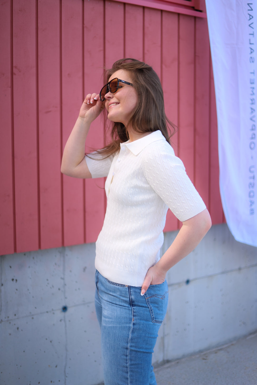 Azur Cable Sweater Offwhite