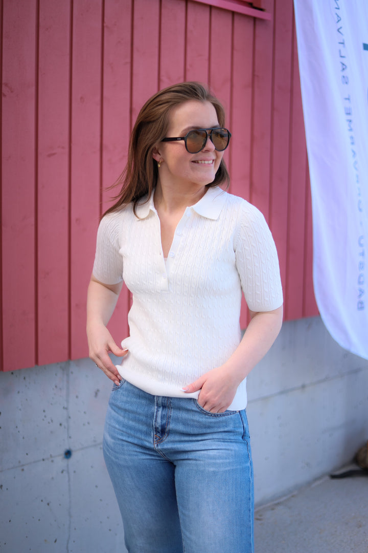 Azur Cable Sweater Offwhite