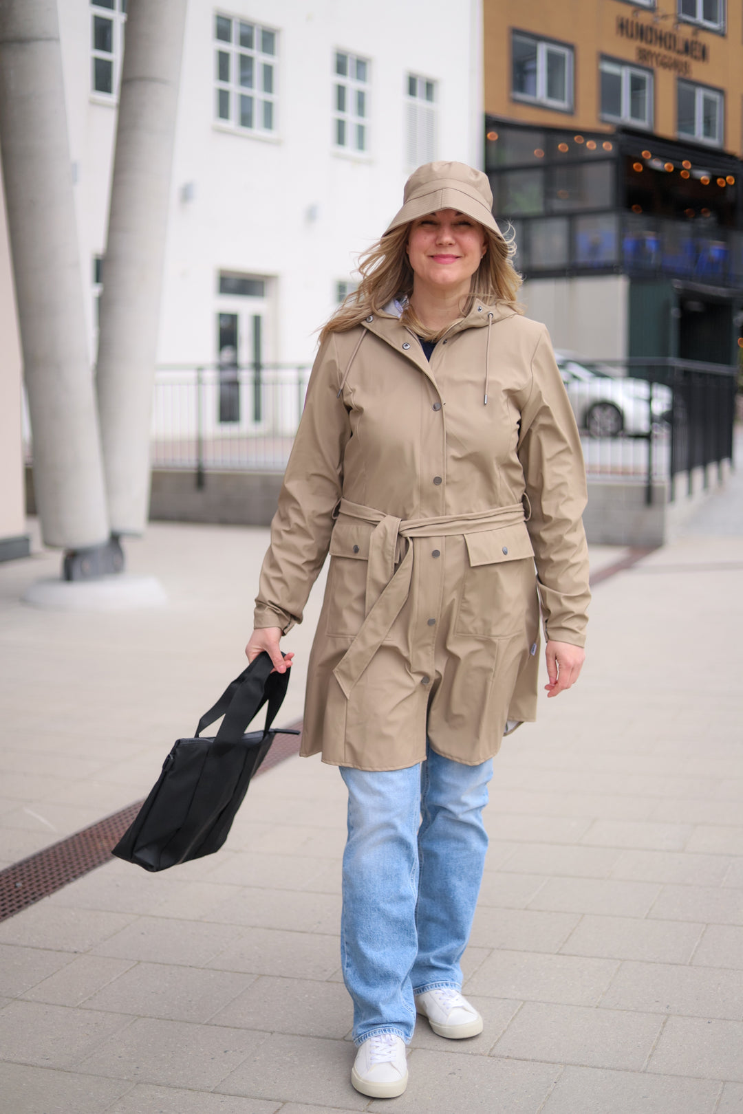 Curve Long Jacket W3 Beige