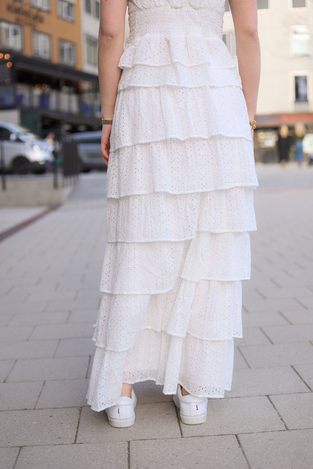Morris Emb Skirt Off White
