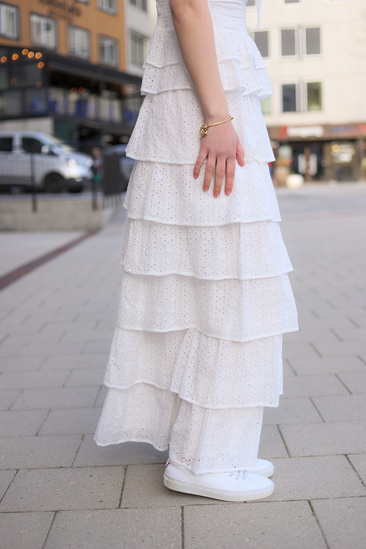 Morris Emb Skirt Off White