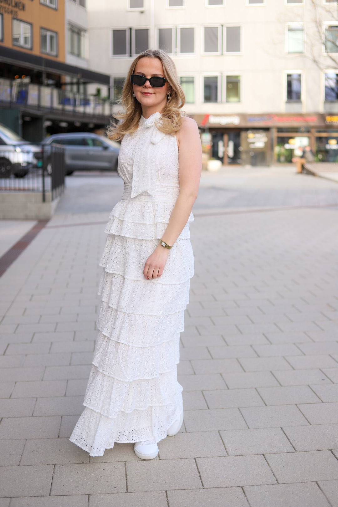 Ansol Emb Top Off White