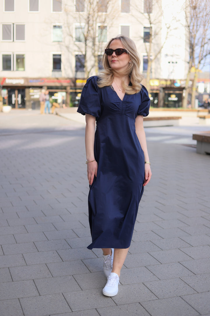 Illana Poplin Dress navy
