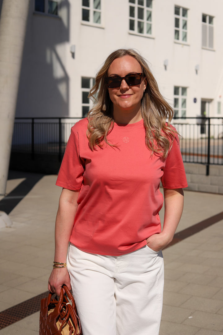 Melea Icon Tee F Rose/Lantana