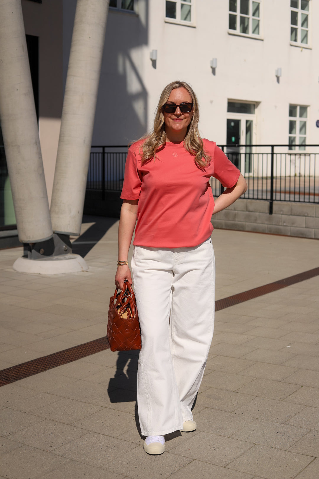 Melea Icon Tee F Rose/Lantana