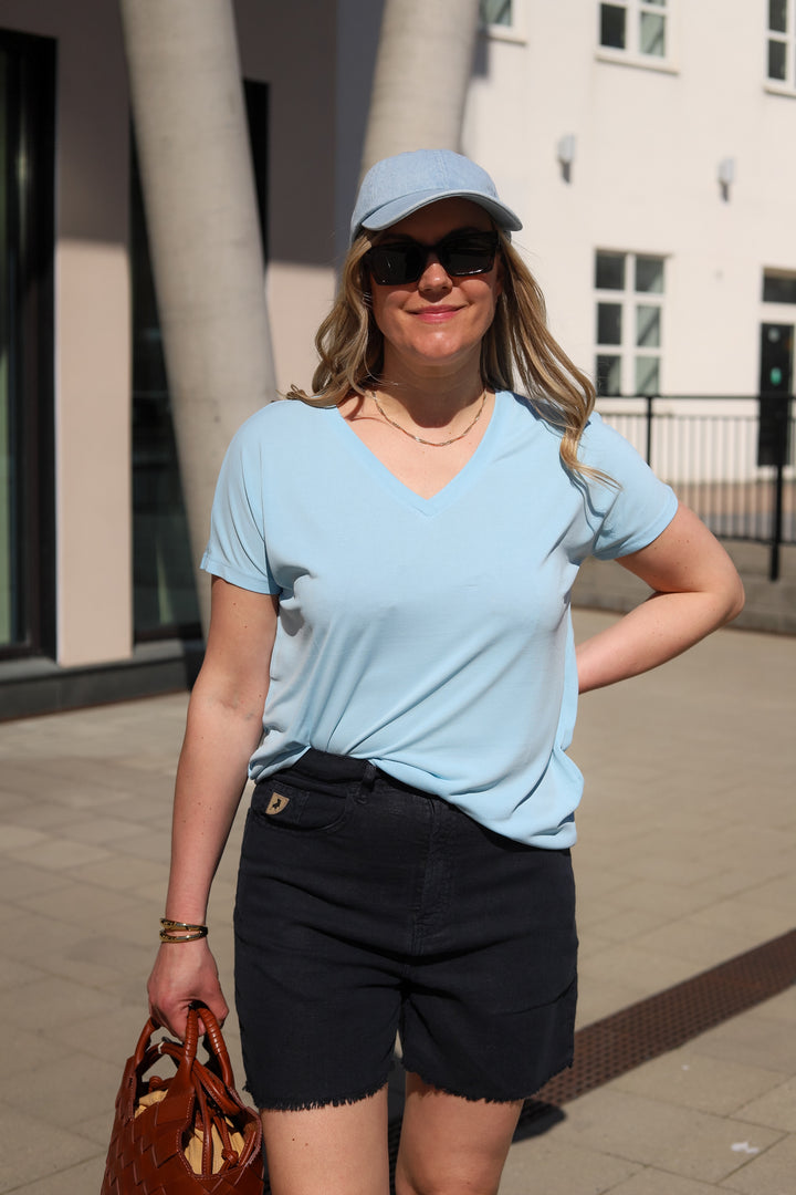 Maya Short Z Linen Summer Navy