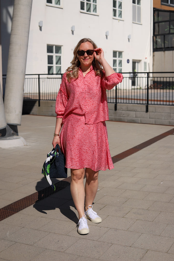 Seraphina 3/4 Shirt AOP F Rose Flower