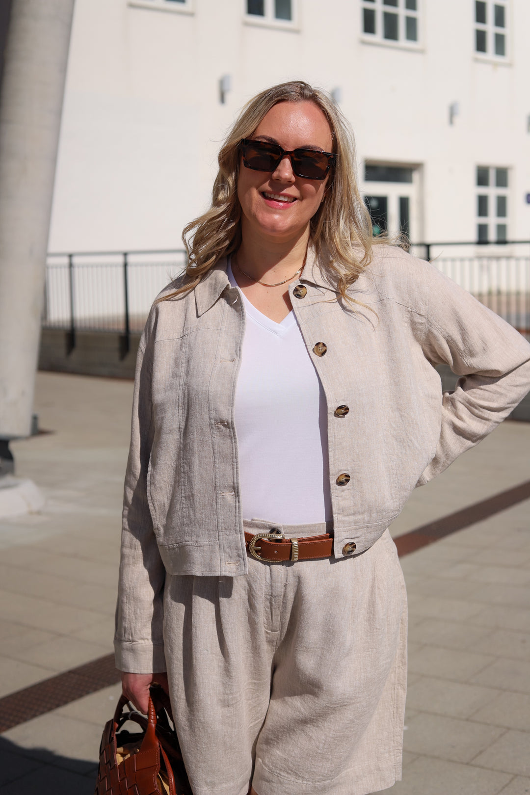Viana Ginia Jacket Sand Melange