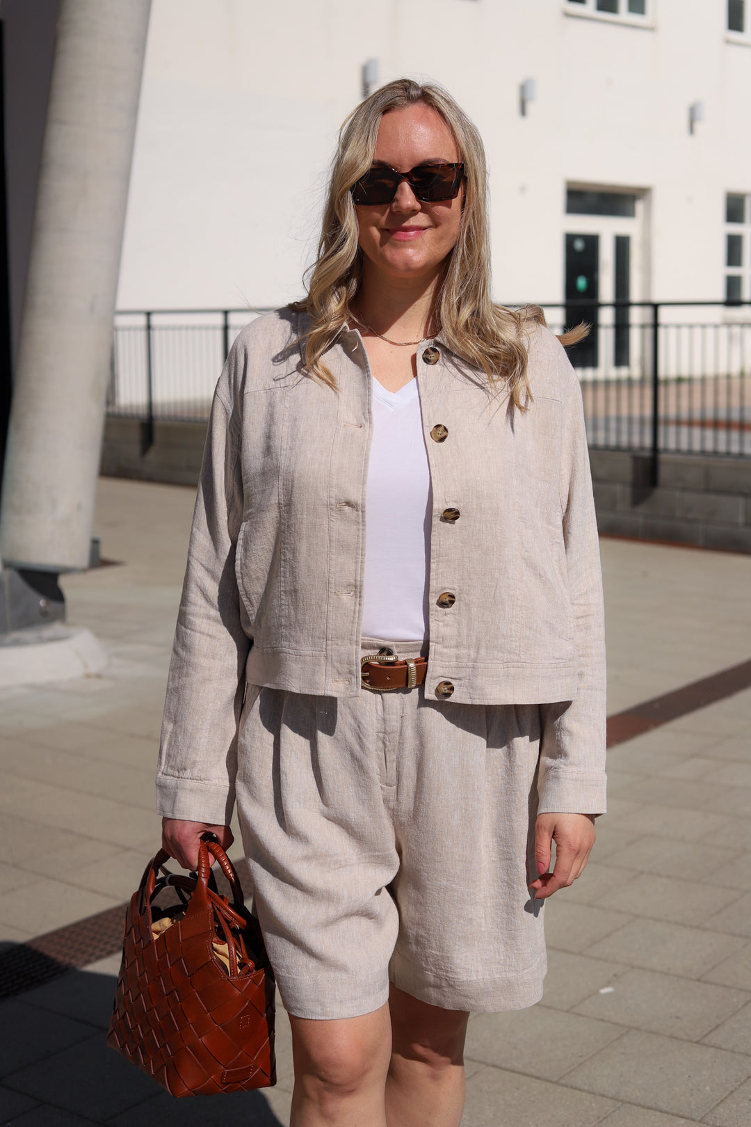 Viana Ginia Jacket Sand Melange