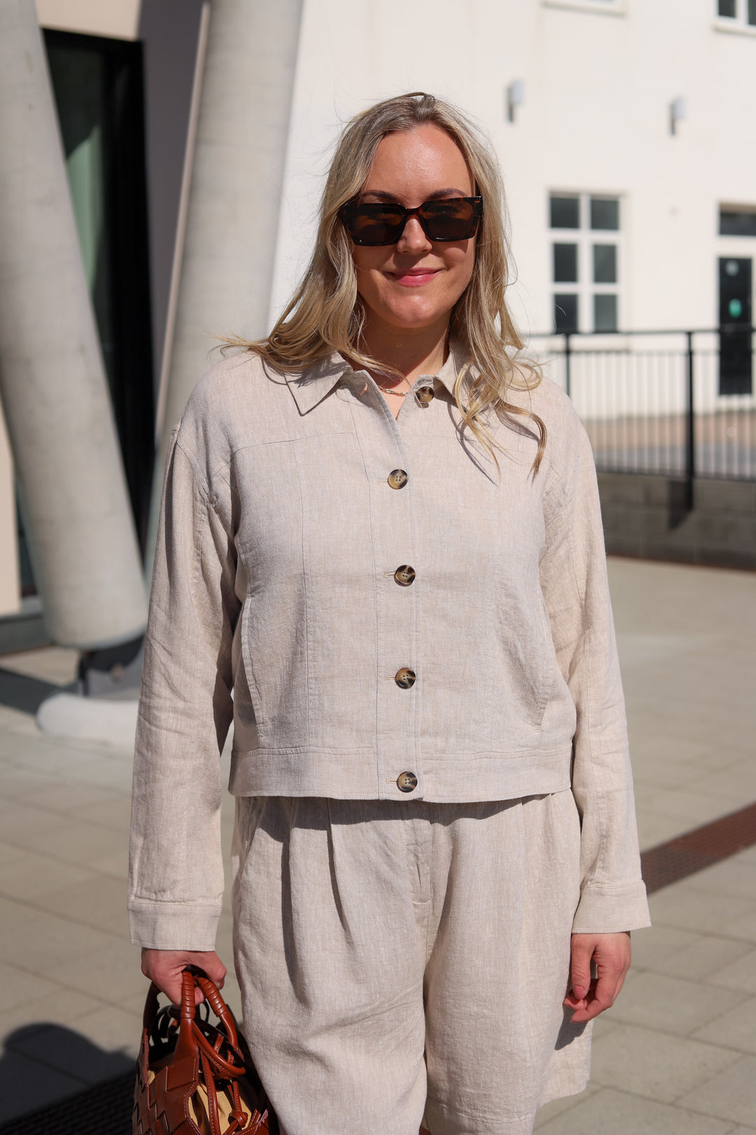 Viana Ginia Jacket Sand Melange