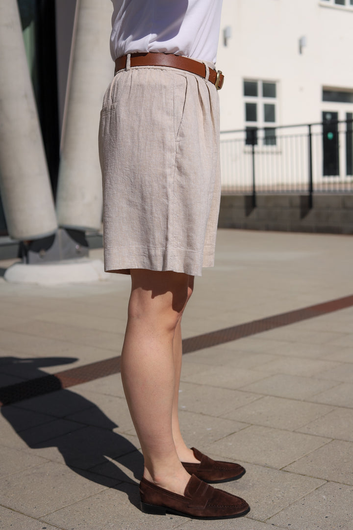 Viana Ginia HW Shorts Sand Melange