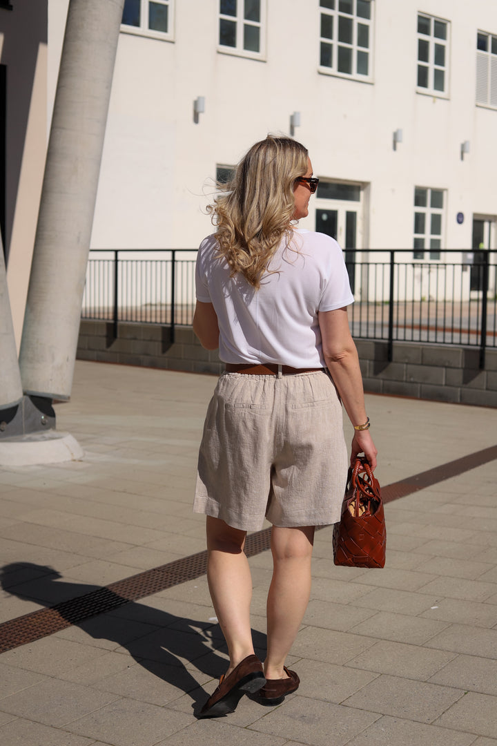 Viana Ginia HW Shorts Sand Melange