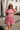 Broderie Anglaise Puffed Dress Rose Pink