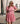 Broderie Anglaise Puffed Dress Rose Pink