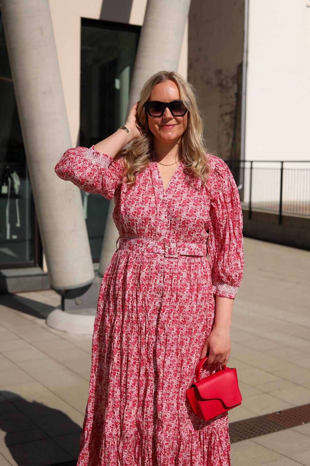 Twisted Midi Dress Wildflowers
