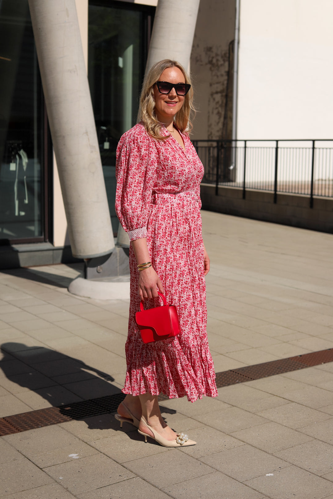 Twisted Midi Dress Wildflowers