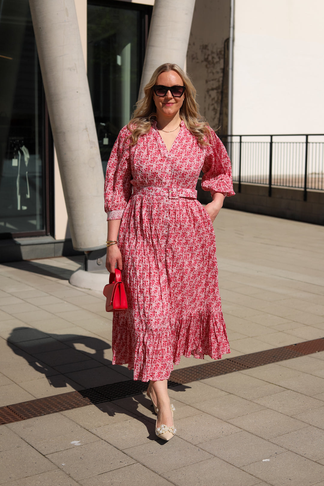 Twisted Midi Dress Wildflowers