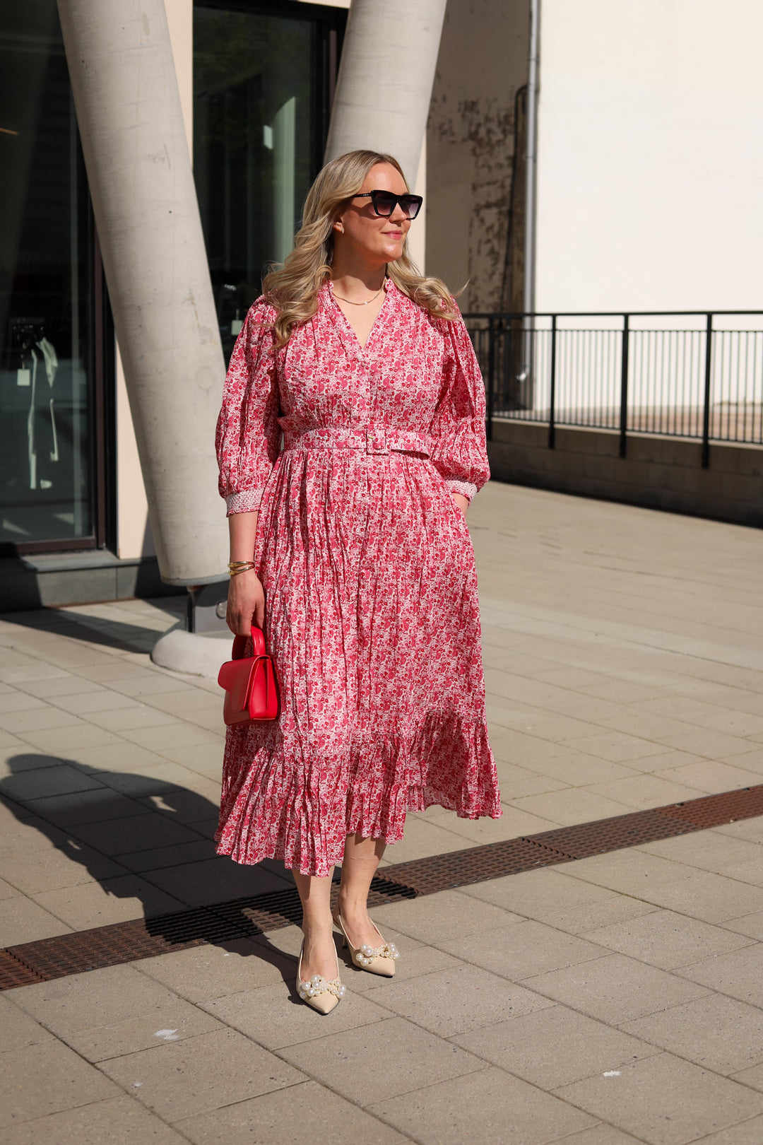 Twisted Midi Dress Wildflowers