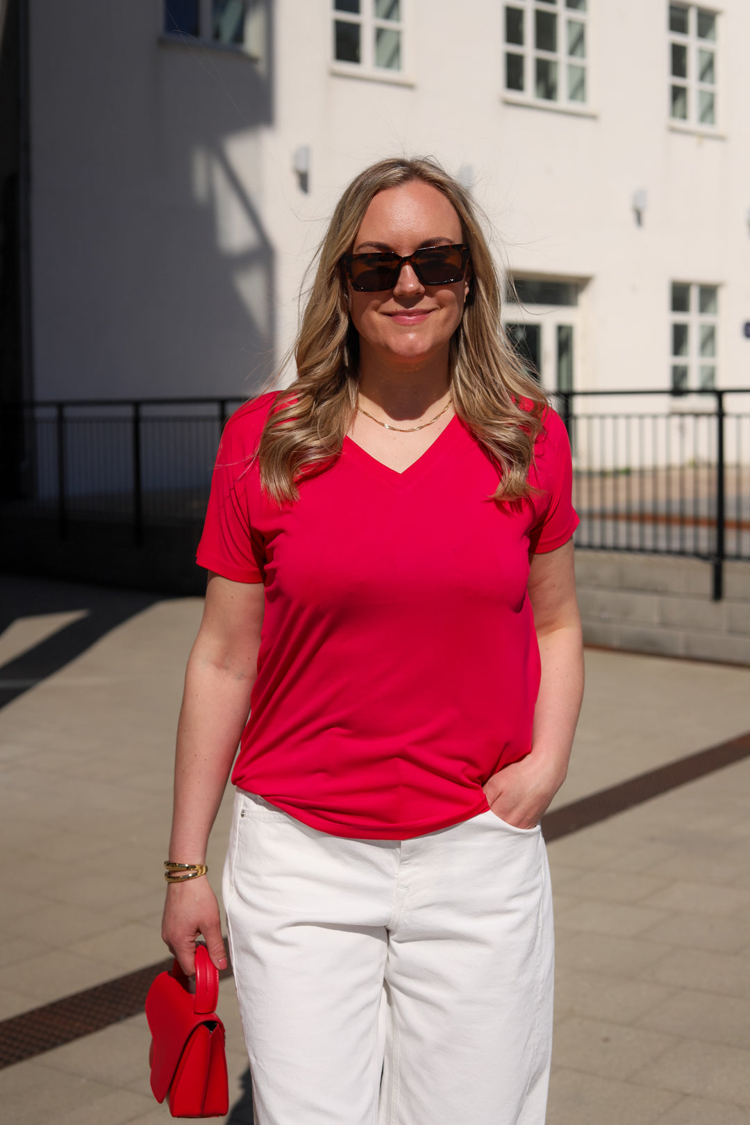 Fenya Modal V Neck Tee Jazzy