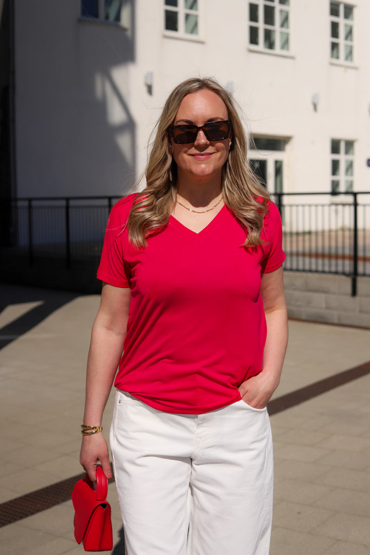 Fenya Modal V Neck Tee Jazzy