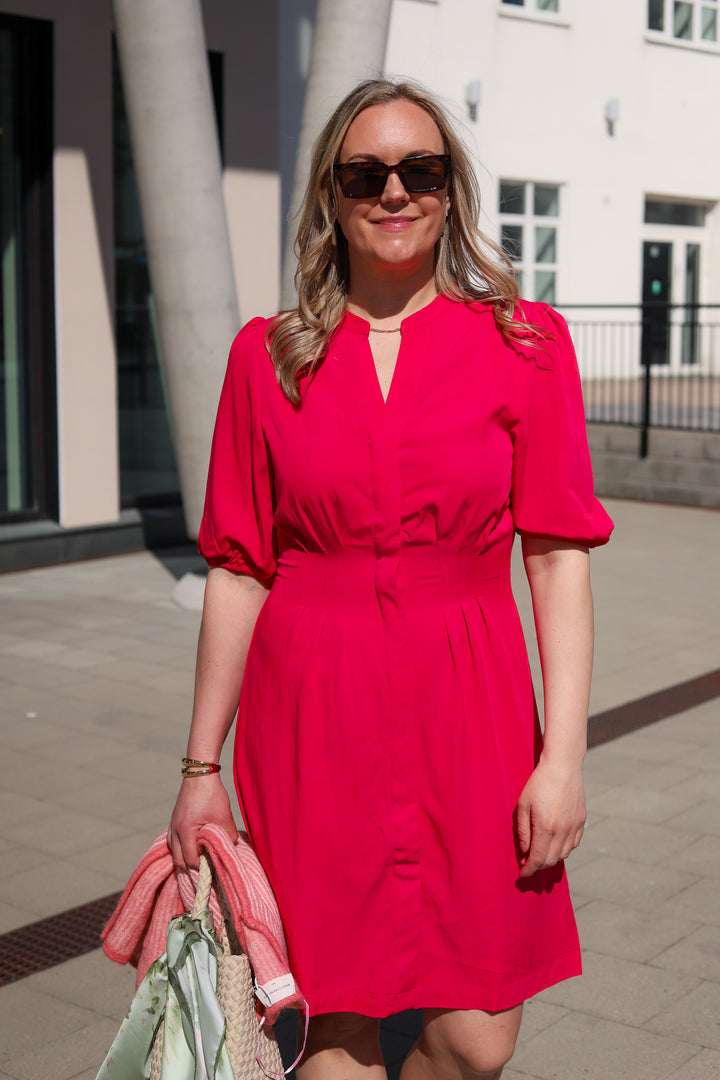 Malanie 3/4 Shirt Dress Jazzy