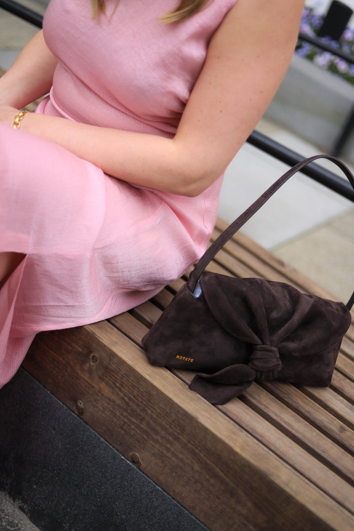 Shiny Sleeveless Dress Dusty Pink